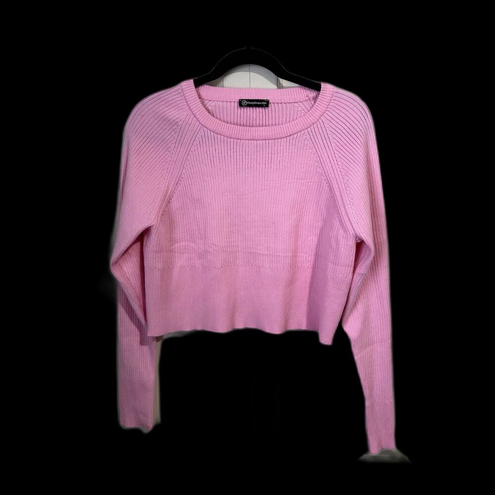 Pretty Garden Chic - Size Large - Long Sleeve Sweater - Crop